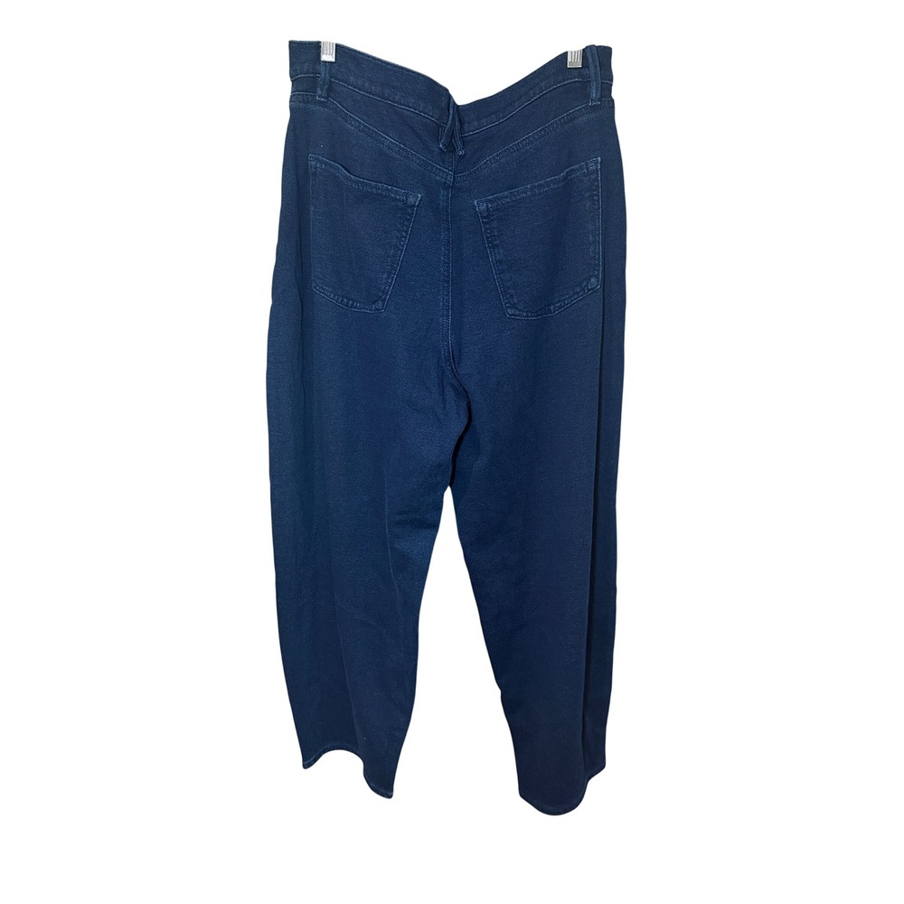 Good American NWT Jeanius Barrel Sweatpants Jeans Dark Wash Size 12/31 - Picture 5 of 10